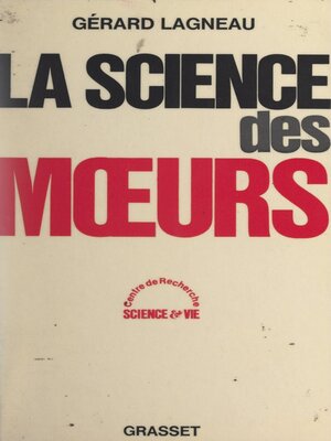 cover image of La science des mœurs
